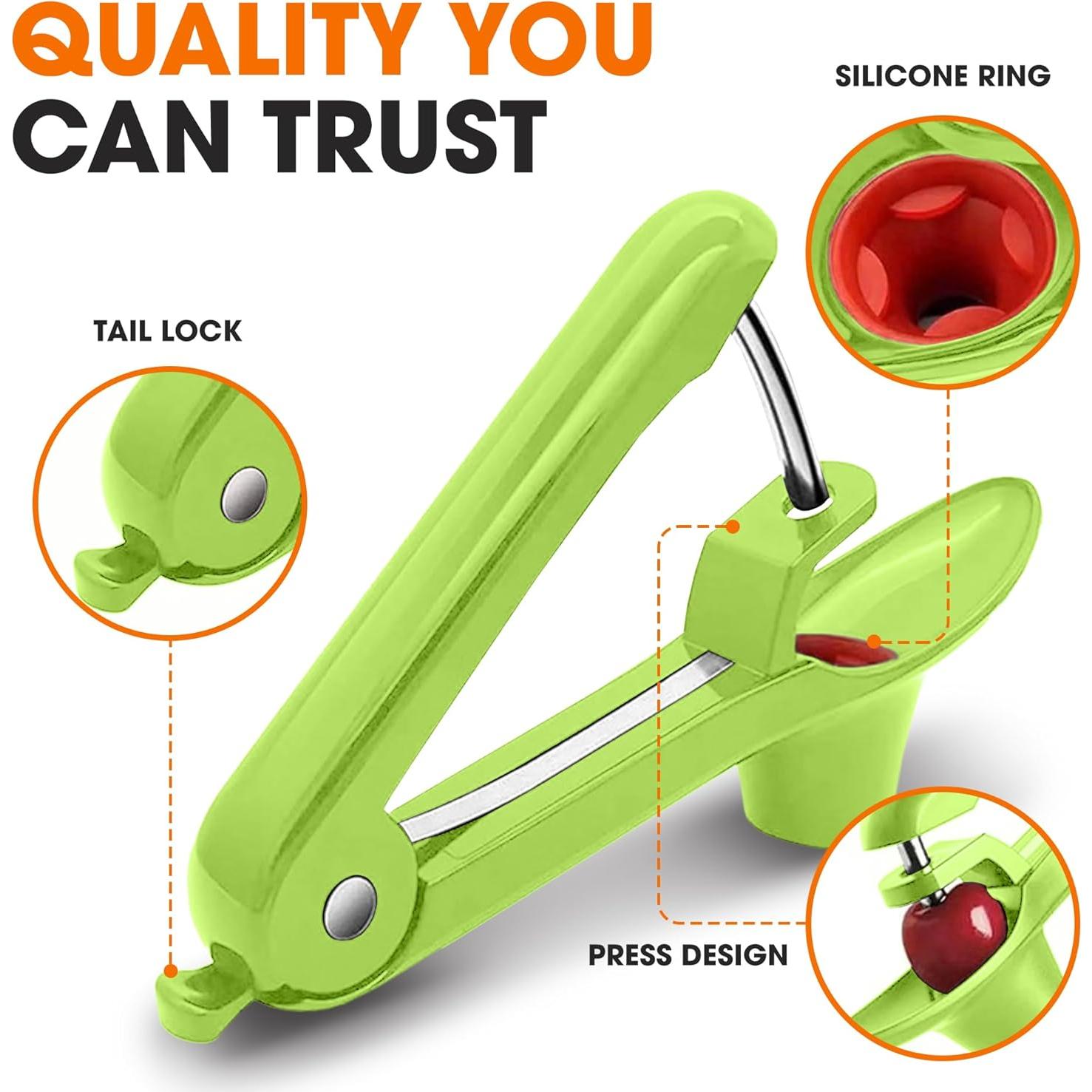 Deshuesador de Acero Inoxidable Colección Cheer 2 en 1 Verde