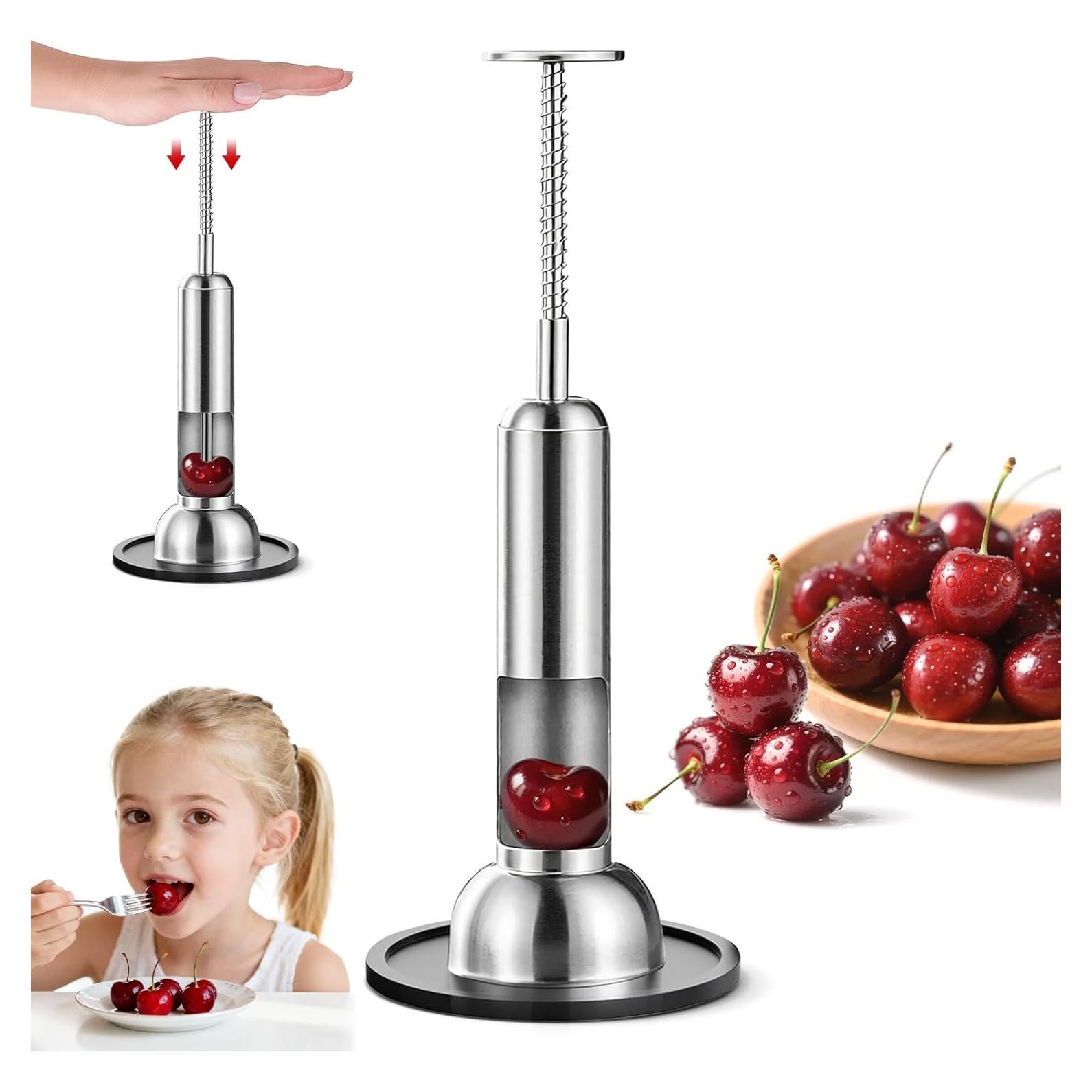 Removedor de Huesos de Cereza Ttarxug Acero Inoxidable Grande