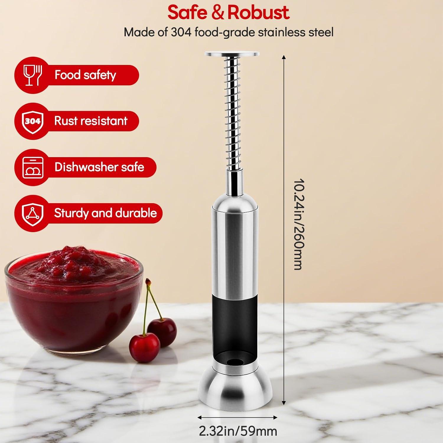 Removedor de Huesos de Cereza Ttarxug Acero Inoxidable Grande