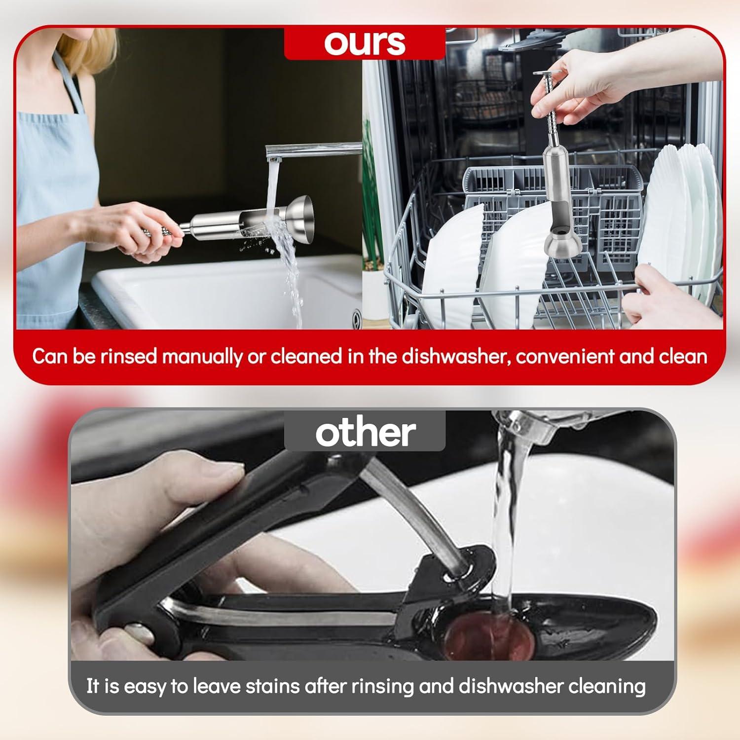 Removedor de Huesos de Cereza Ttarxug Acero Inoxidable Grande