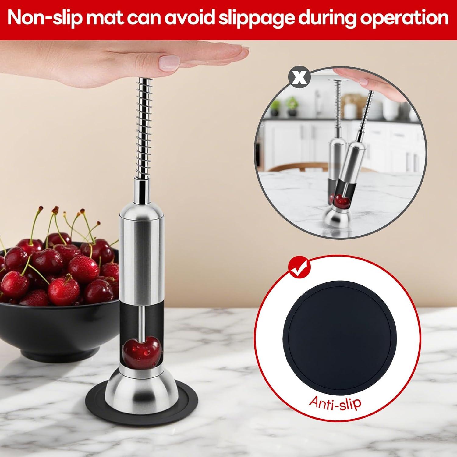 Removedor de Huesos de Cereza Ttarxug Acero Inoxidable Grande