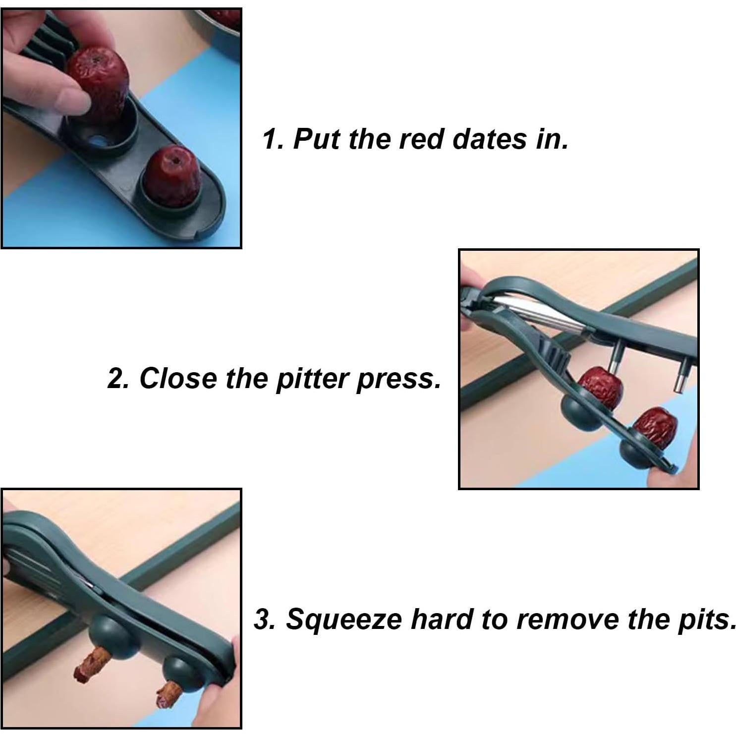 Cortador de Fresas y Deshuesador de Cerezas 2 en 1 TopHomer