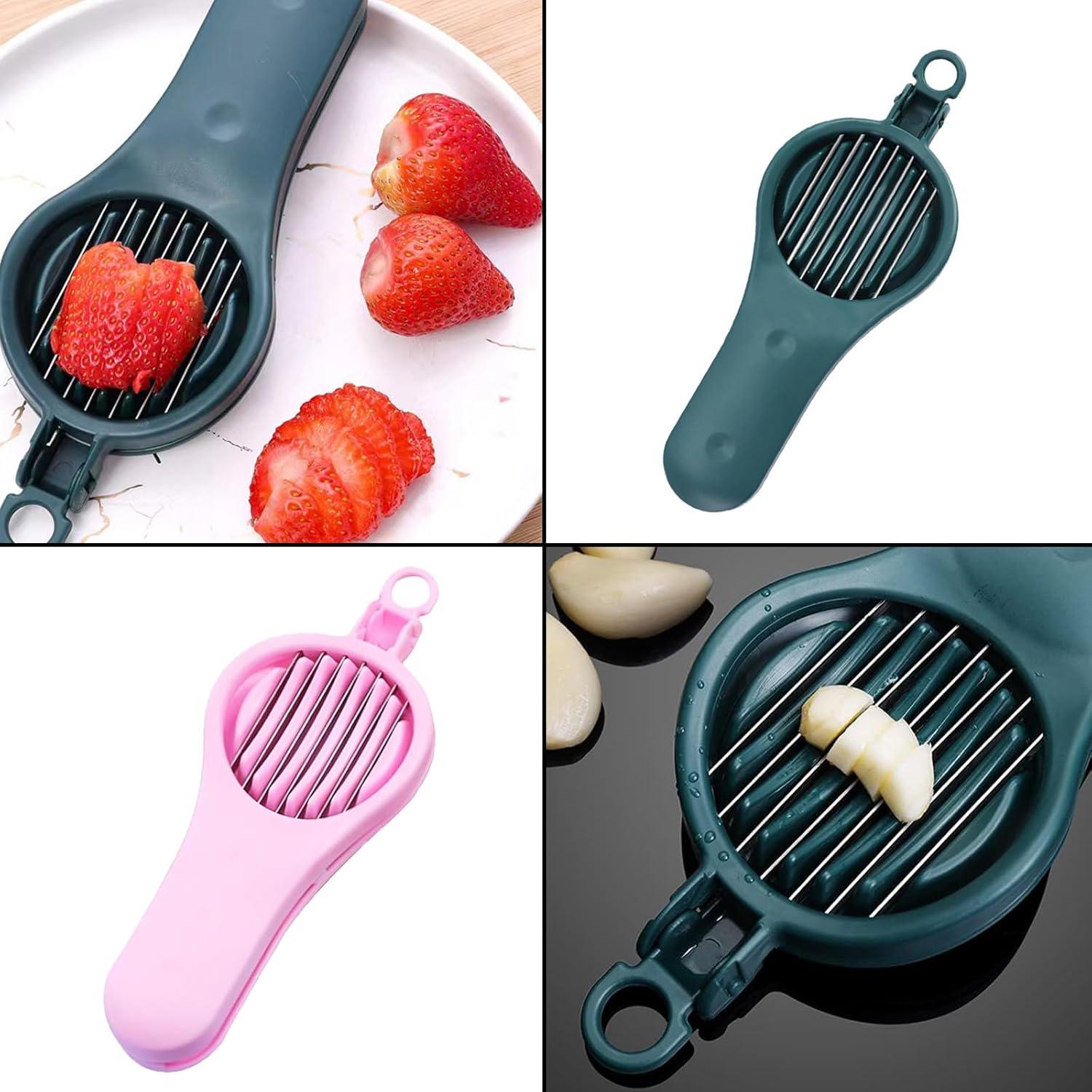 Cortador de Fresas y Deshuesador de Cerezas 2 en 1 TopHomer