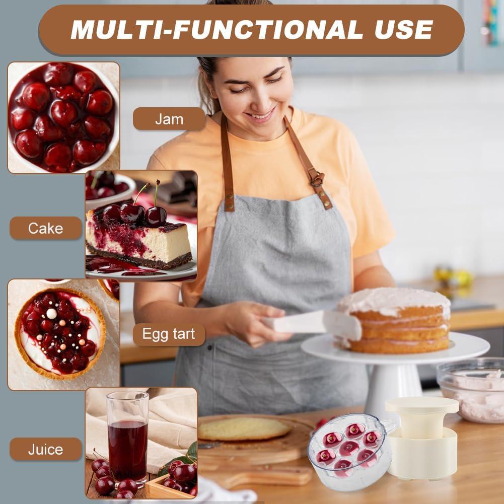 Deshuesador de Cereza 7-en-1 XIHUADOU Blanco - Eficiente y Compacto