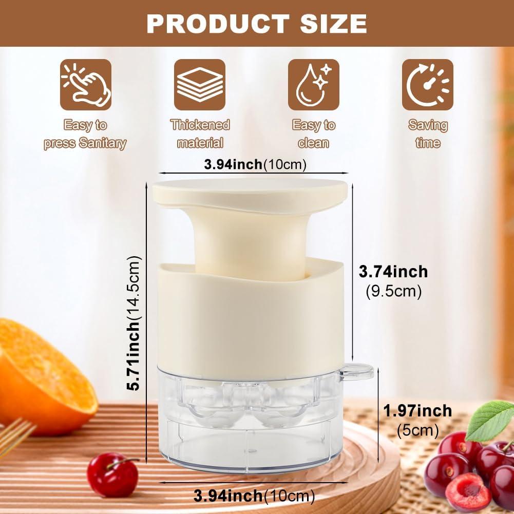 Deshuesador de Cereza 7-en-1 XIHUADOU Blanco - Eficiente y Compacto