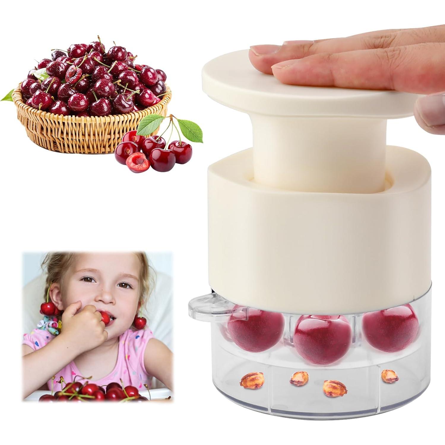 Deshuesador de Cereza 7-en-1 XIHUADOU Blanco - Eficiente y Compacto