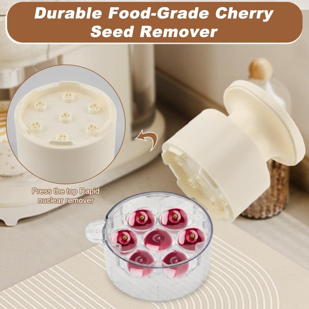 Deshuesador de Cereza 7-en-1 XIHUADOU Blanco - Eficiente y Compacto