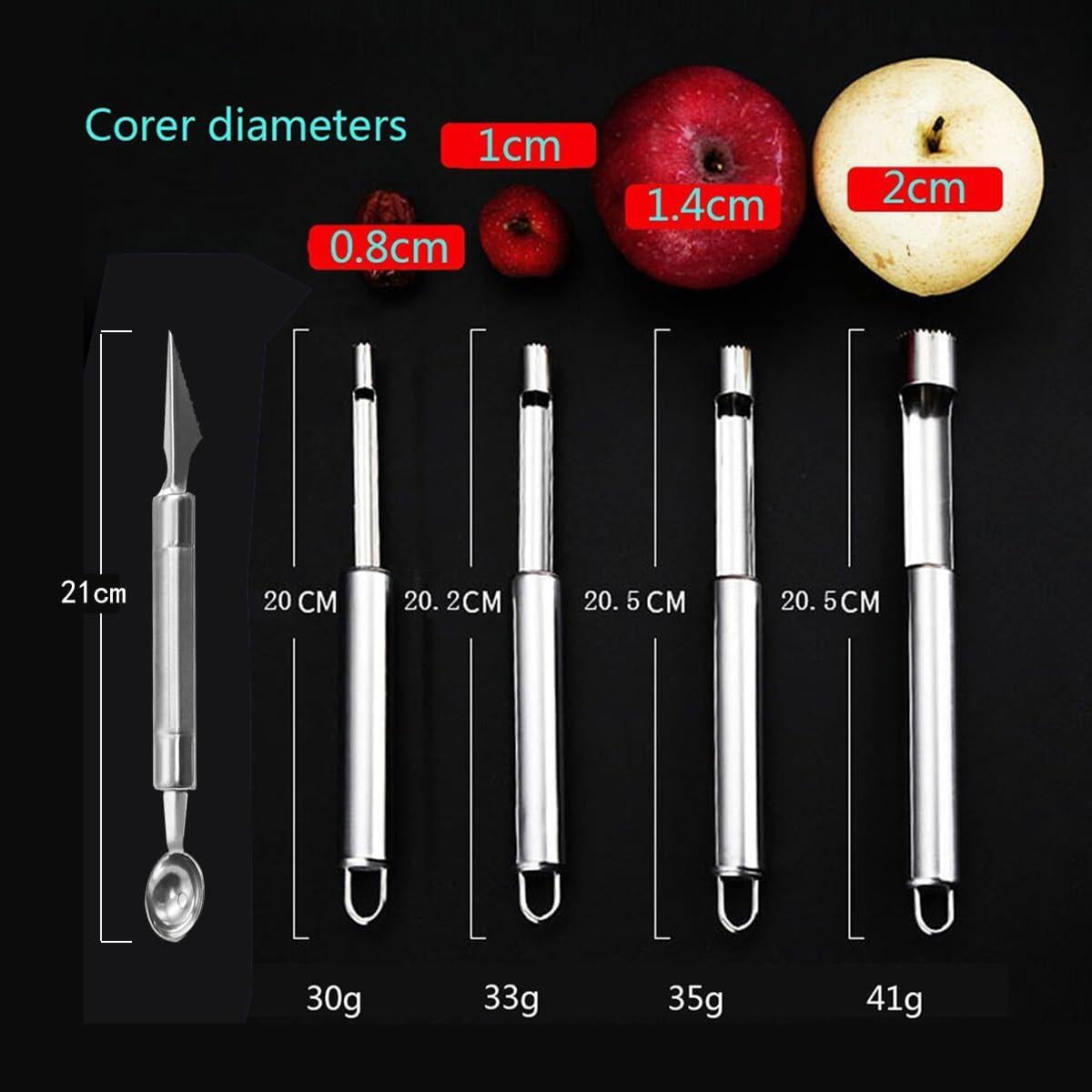 Juego de Deshuesador Multifuncional AngelReally 5 Tamaños Acero Inoxidable