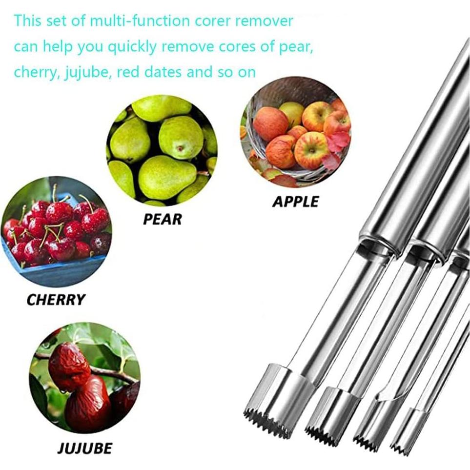 Juego de Deshuesador Multifuncional AngelReally 5 Tamaños Acero Inoxidable