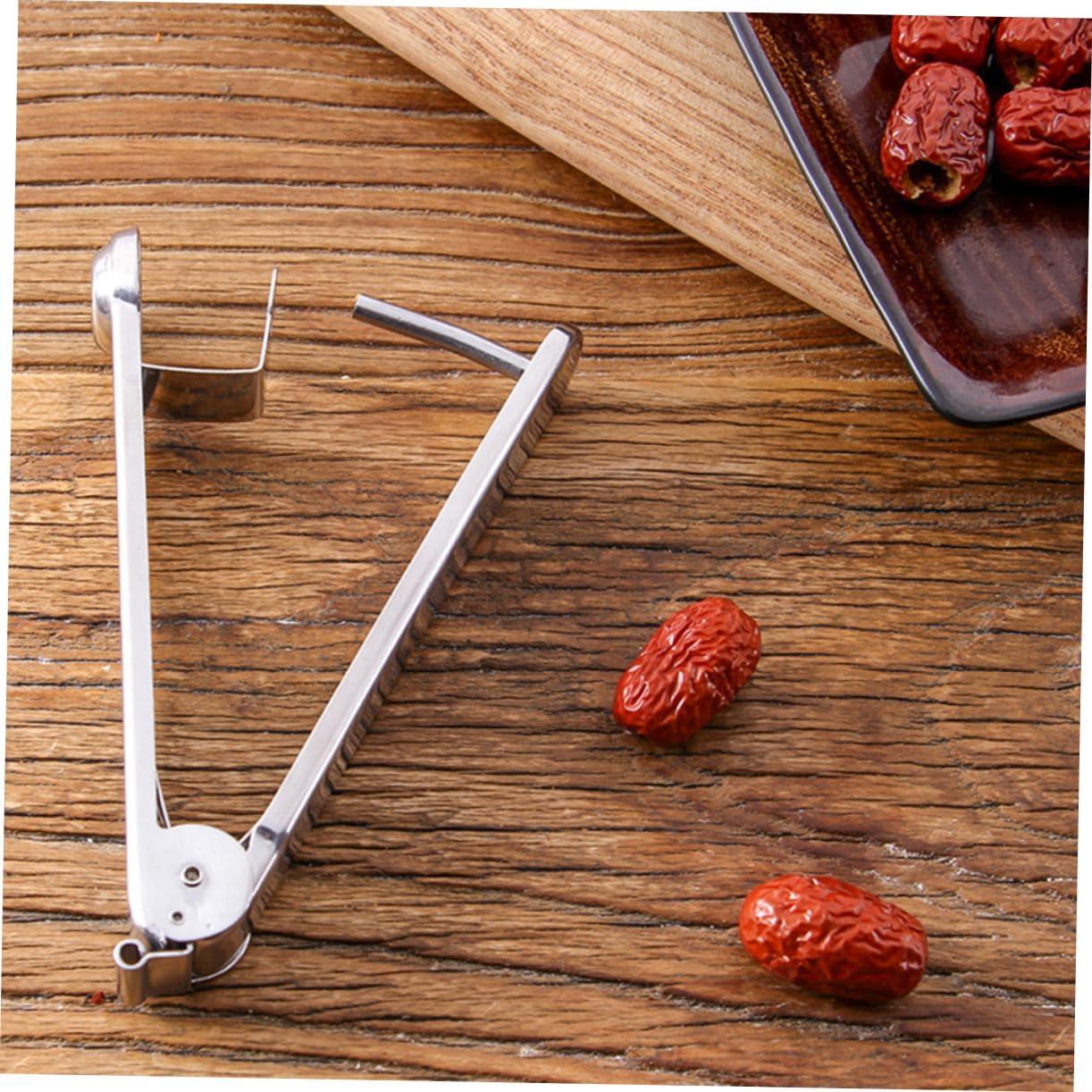 Removedor de Huesos de Dátil HOMSFOU Acero Inoxidable 14.5 cm