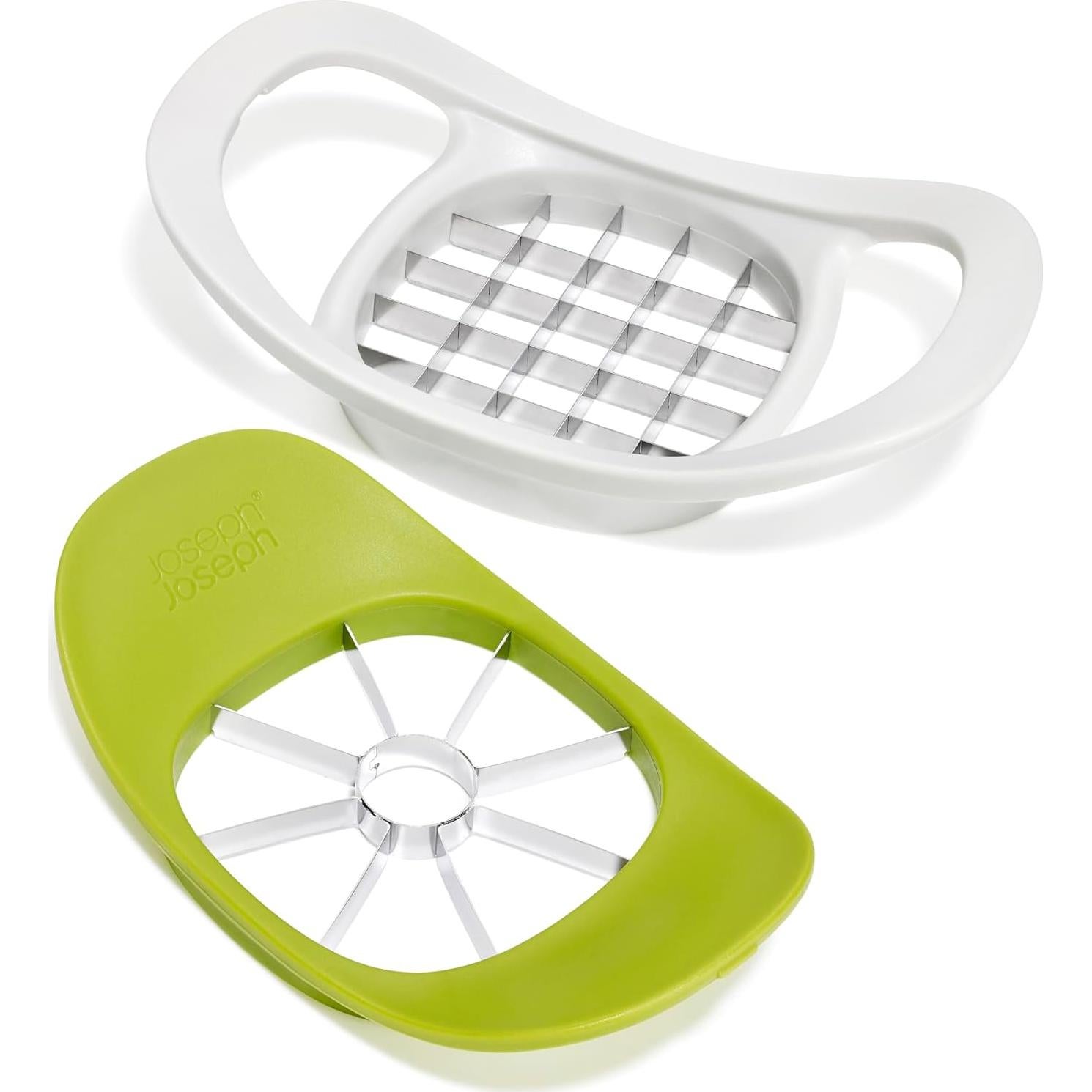 Descorazonador y Cortador 2-en-1 Joseph Joseph Acero Inoxidable