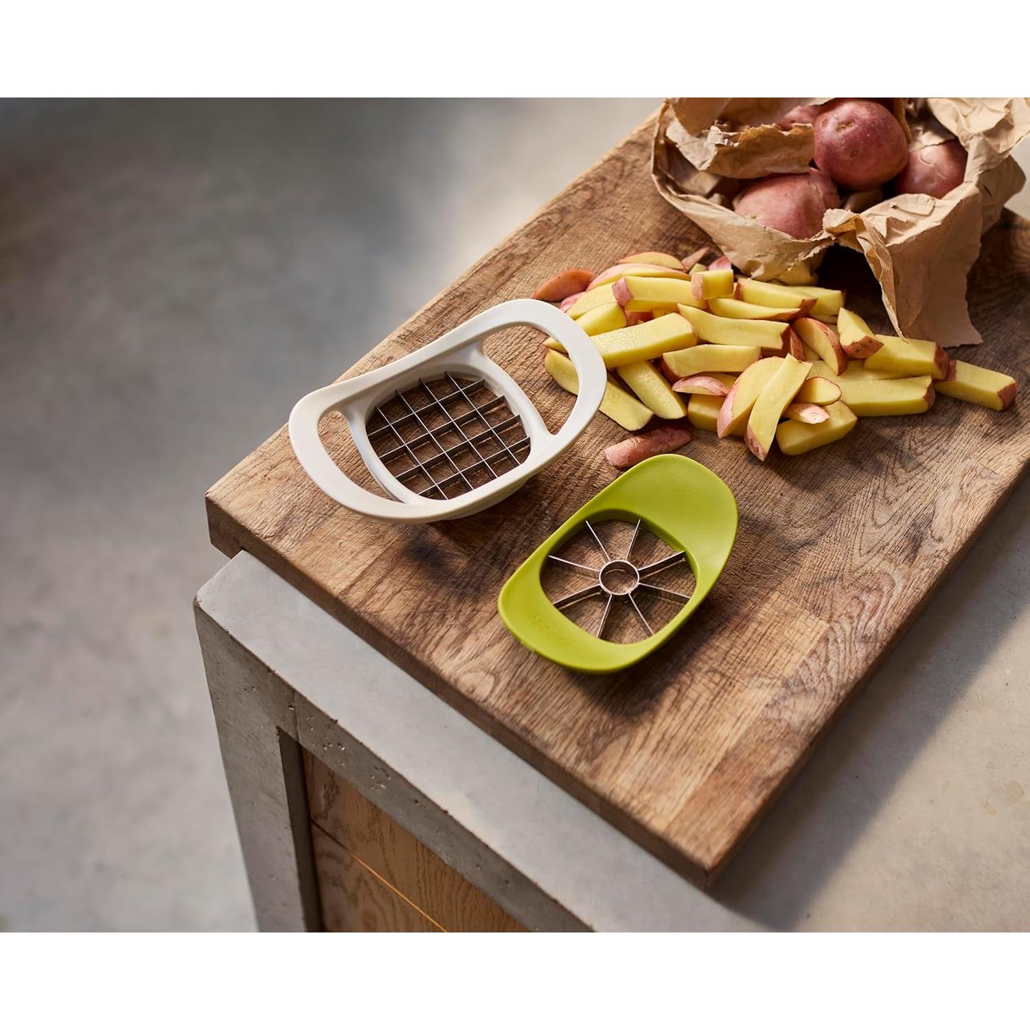 Descorazonador y Cortador 2-en-1 Joseph Joseph Acero Inoxidable