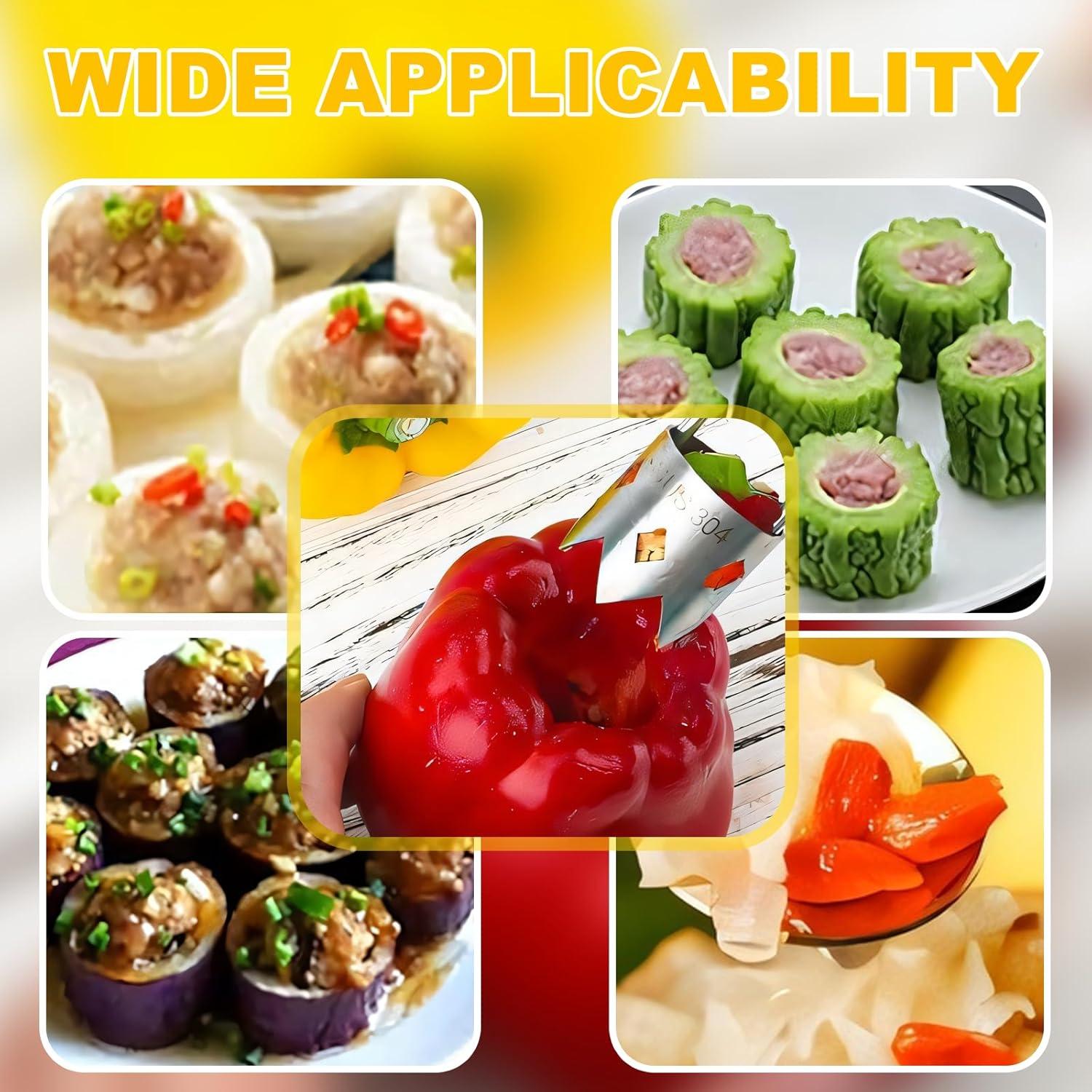 Descorazonador de Pimientos LaifuTu Acero Inoxidable 2 Piezas