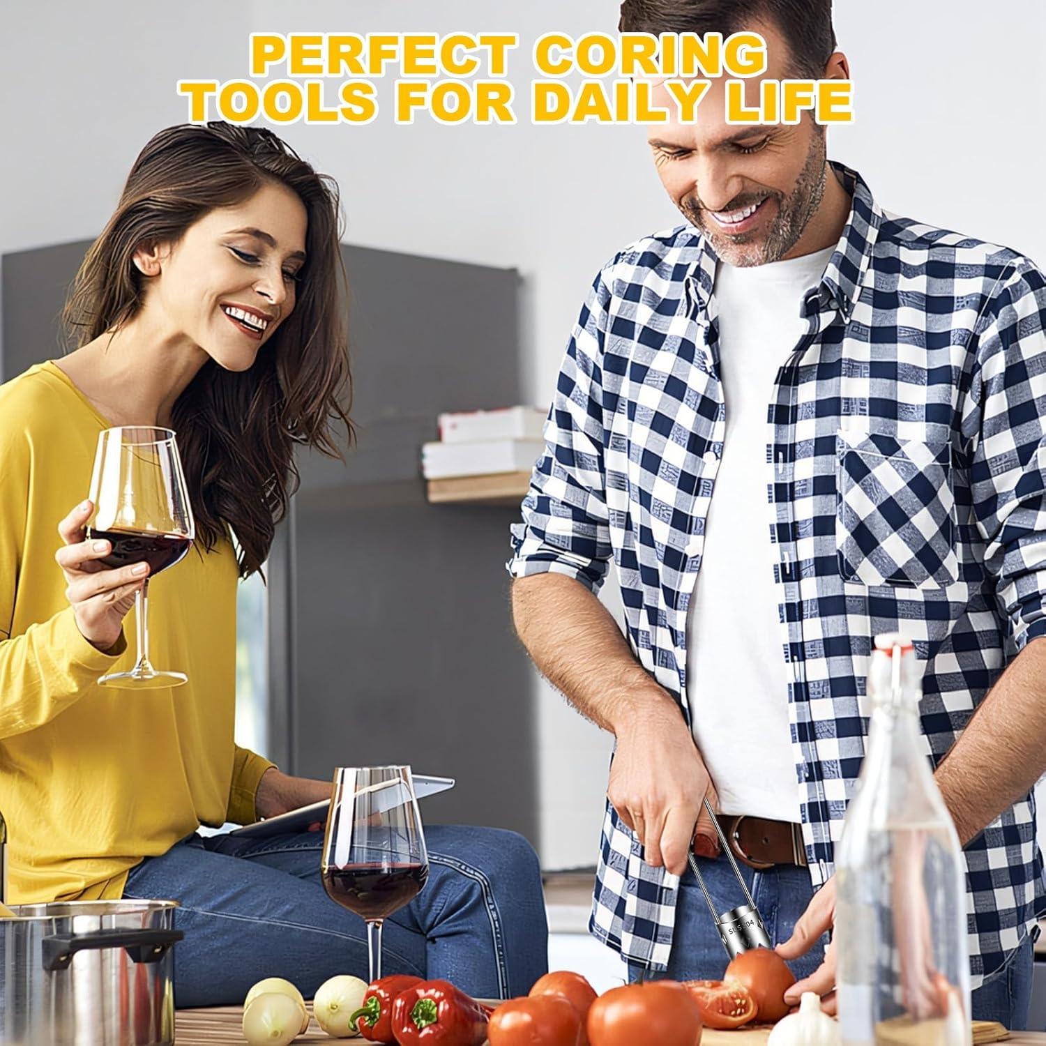 Descorazonador de Pimientos LaifuTu Acero Inoxidable 2 Piezas