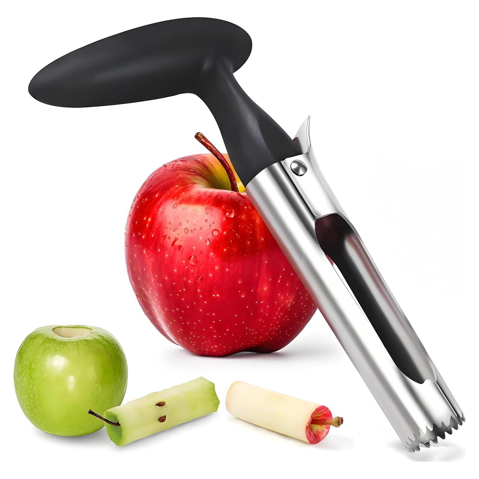 Removedor de Corazón de Manzana Kesttenn - Acero Inoxidable, Negro