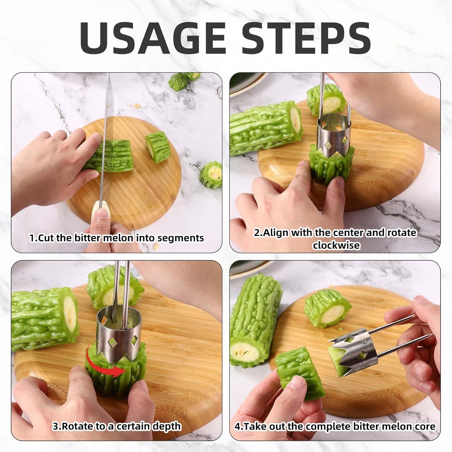 Descorazonador de Pimientos Rojos Lyreh Acero Inoxidable 16x9.5cm