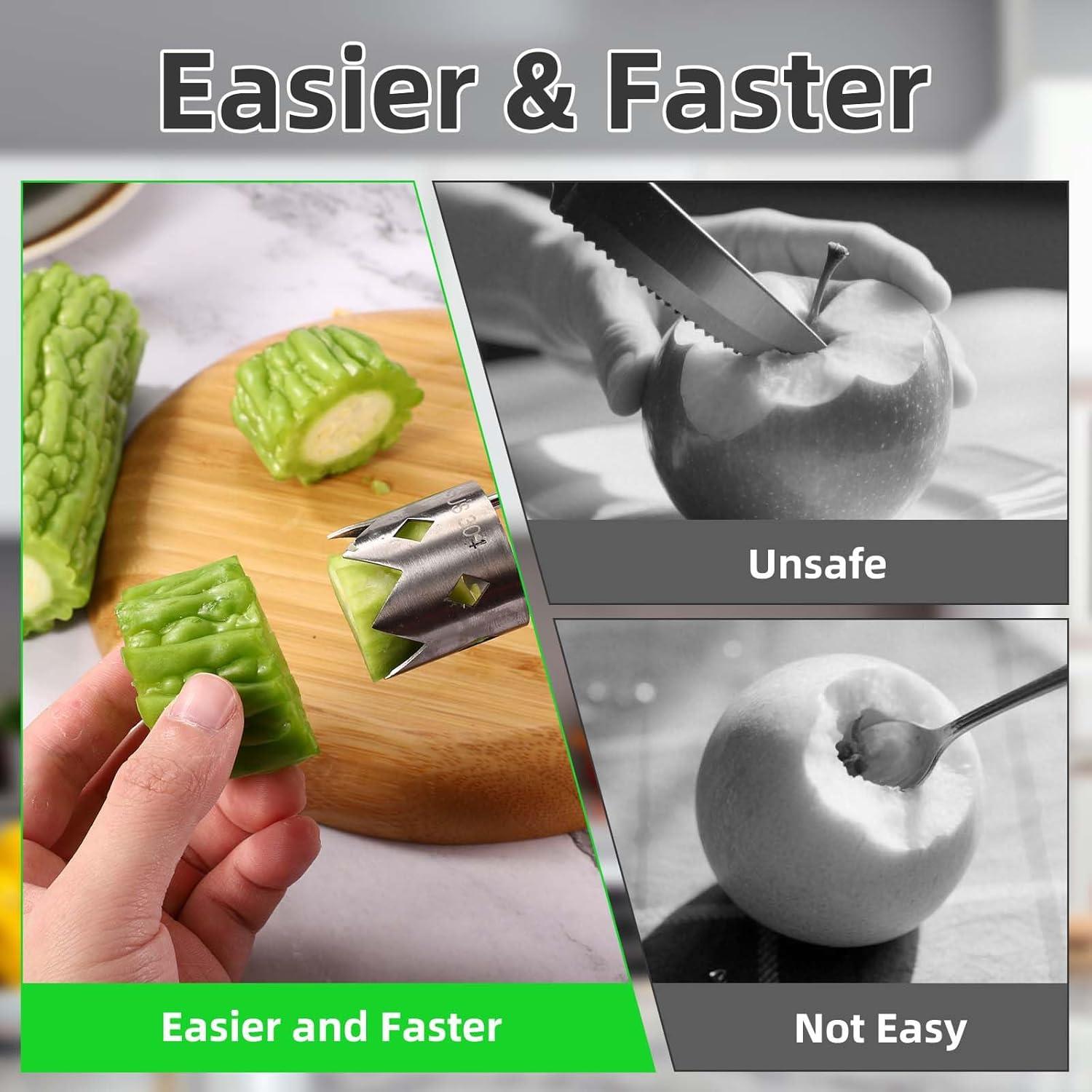 Descorazonador de Pimientos Rojos Lyreh Acero Inoxidable 16x9.5cm