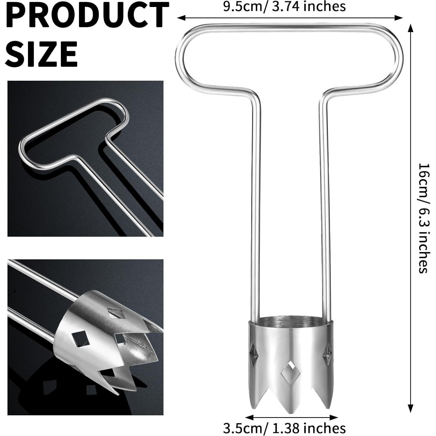 Descorazonador de Frutas y Verduras Lyreh Acero Inoxidable 16x9.5cm