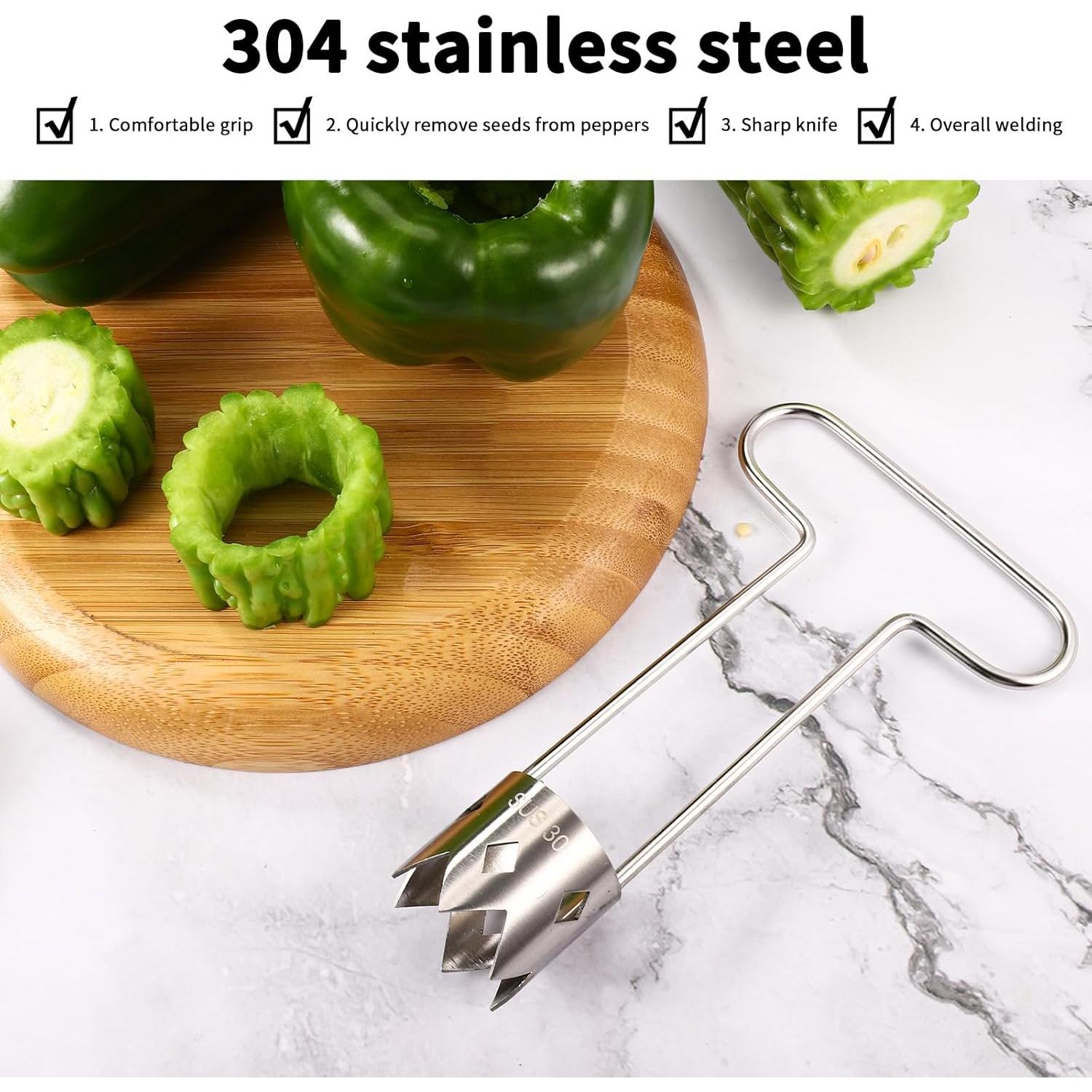 Descorazonador de Frutas y Verduras Lyreh Acero Inoxidable 16x9.5cm