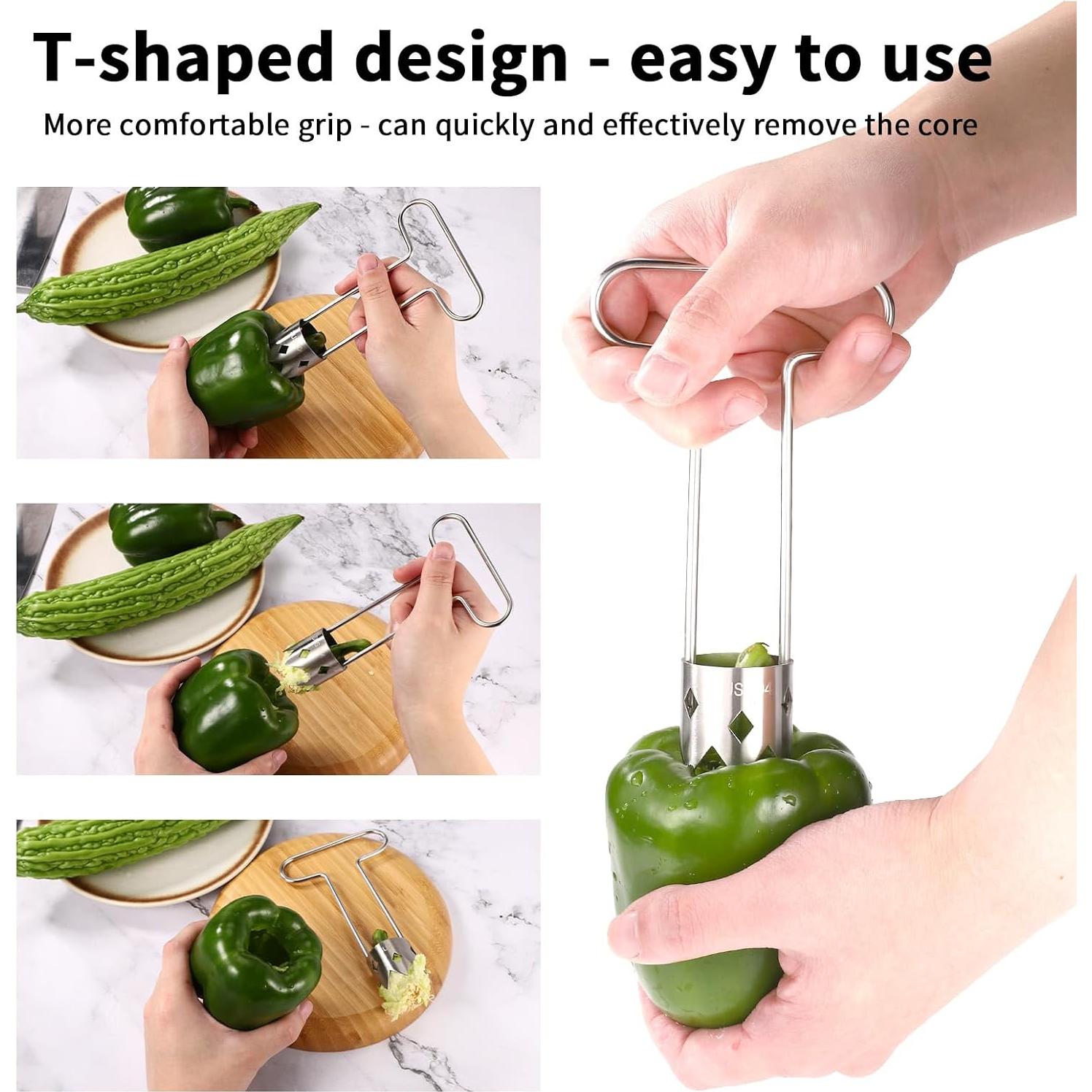 Descorazonador de Frutas y Verduras Lyreh Acero Inoxidable 16x9.5cm