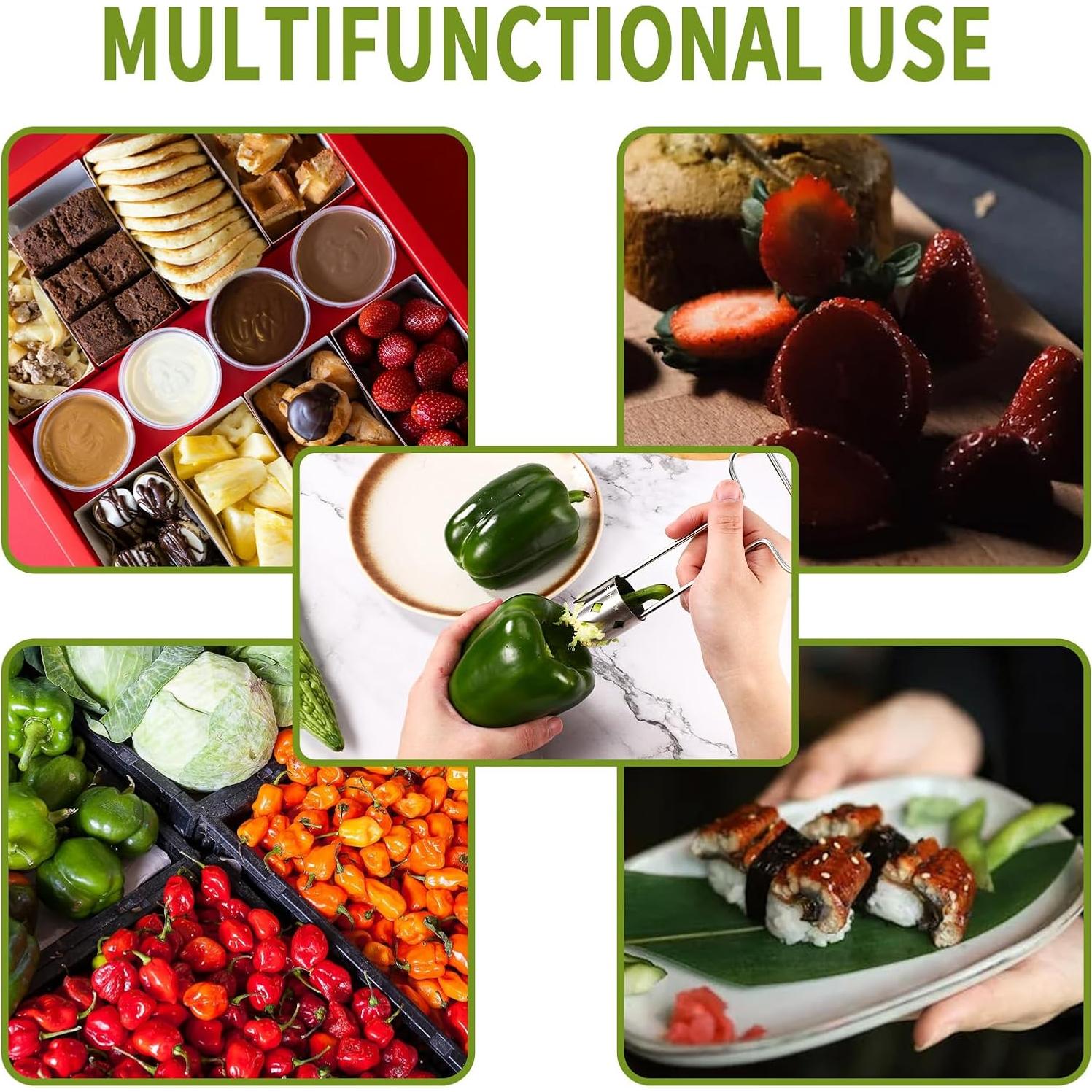 Descorazonador de Frutas y Verduras Lyreh Acero Inoxidable 16x9.5cm