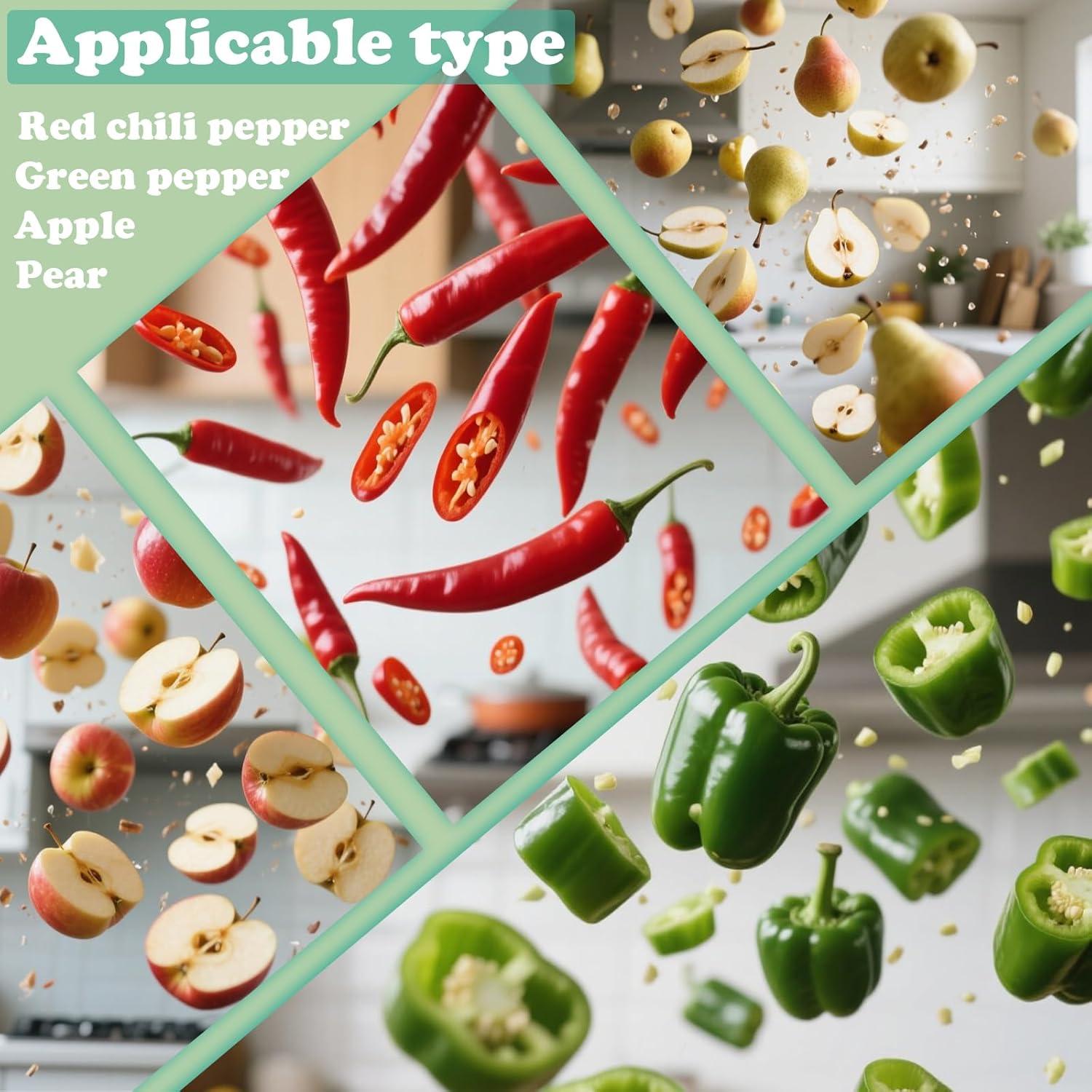 Extractor de Semillas de Pimiento FATUXZ 2 en 1 Verde 50g