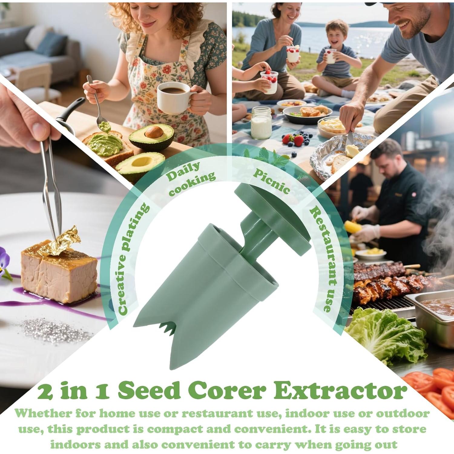 Extractor de Semillas de Pimiento FATUXZ 2 en 1 Verde 50g