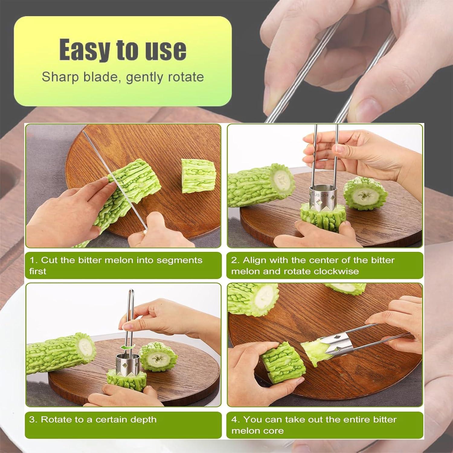 Removedor de Semillas de Pimiento Rojo Acero Inoxidable 304