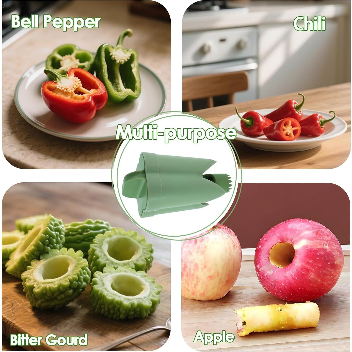 Suuker Set Descorazonador 2-en-1 para Pimientos y Frutas