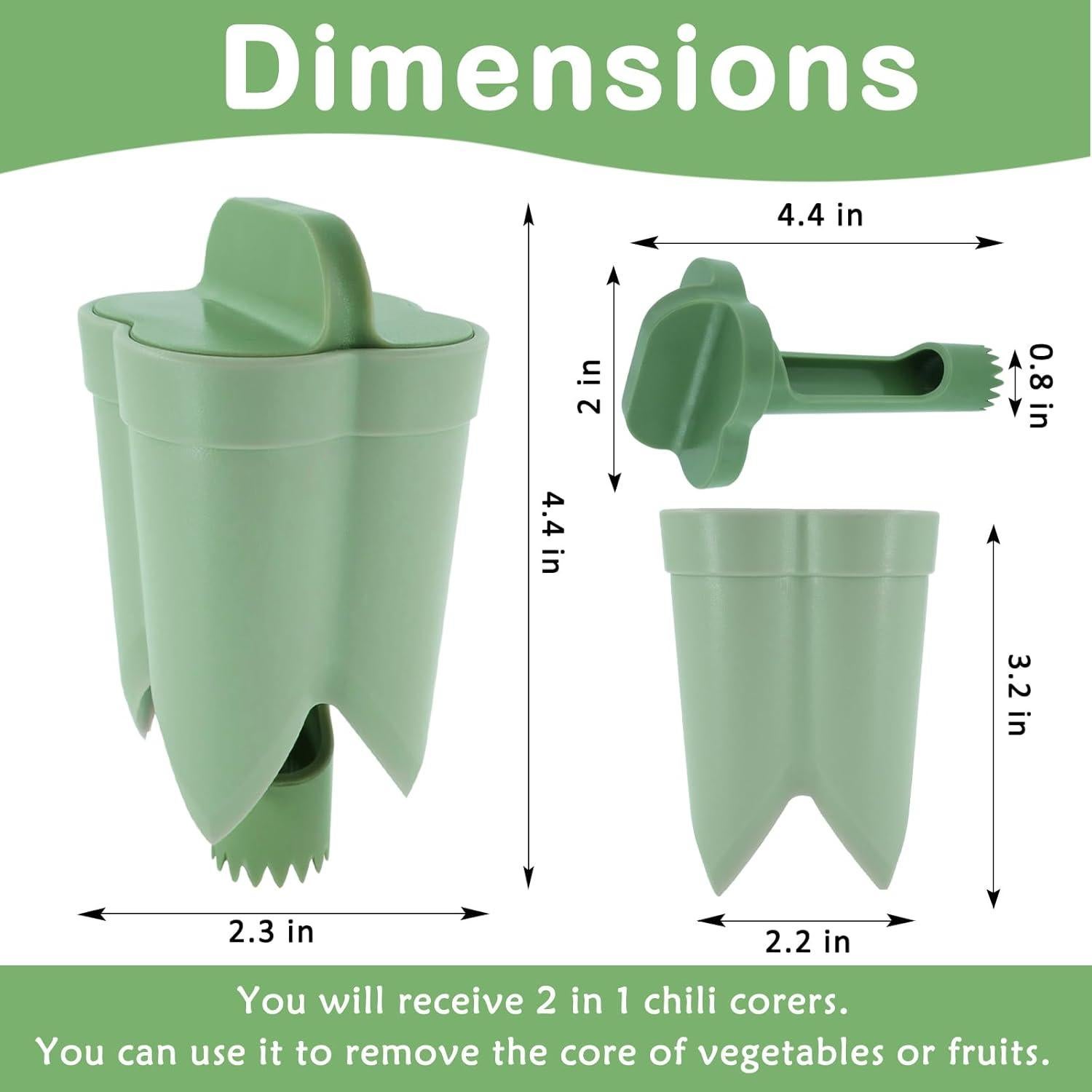 Suuker Set Descorazonador 2-en-1 para Pimientos y Frutas