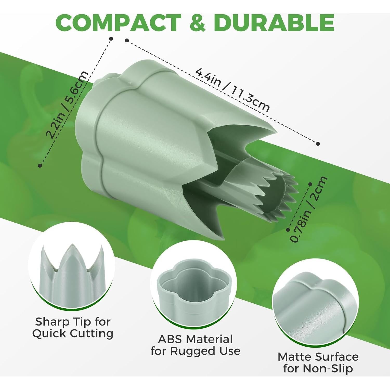 Removedor de Semillas de Pimiento 2 en 1 AWROSE Verde 45g