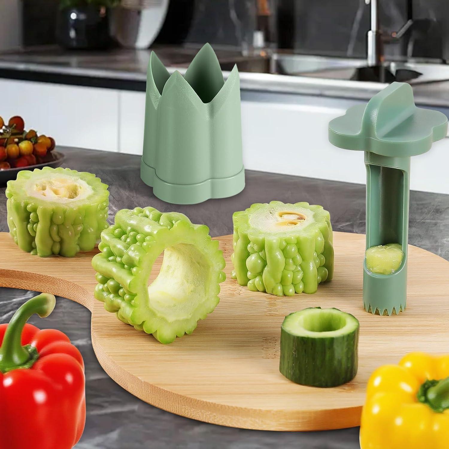 Removedor de Semillas de Pimiento 2 en 1 AWROSE Verde 45g