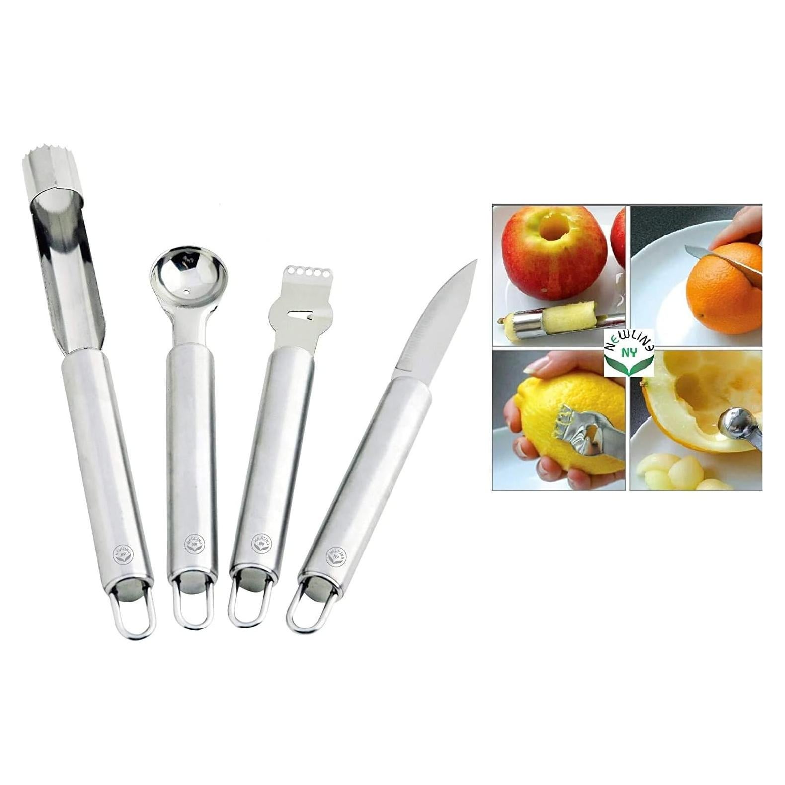 Juego de Herramientas de Cocina Acero Inoxidable NewlineNY 4 Piezas