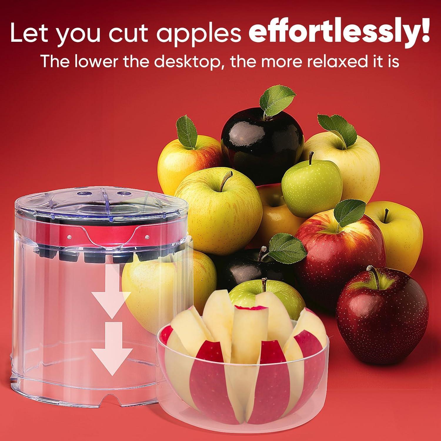 Cortador de Manzanas OOKUU de Acero Inoxidable 8 Rebanadas 13 cm