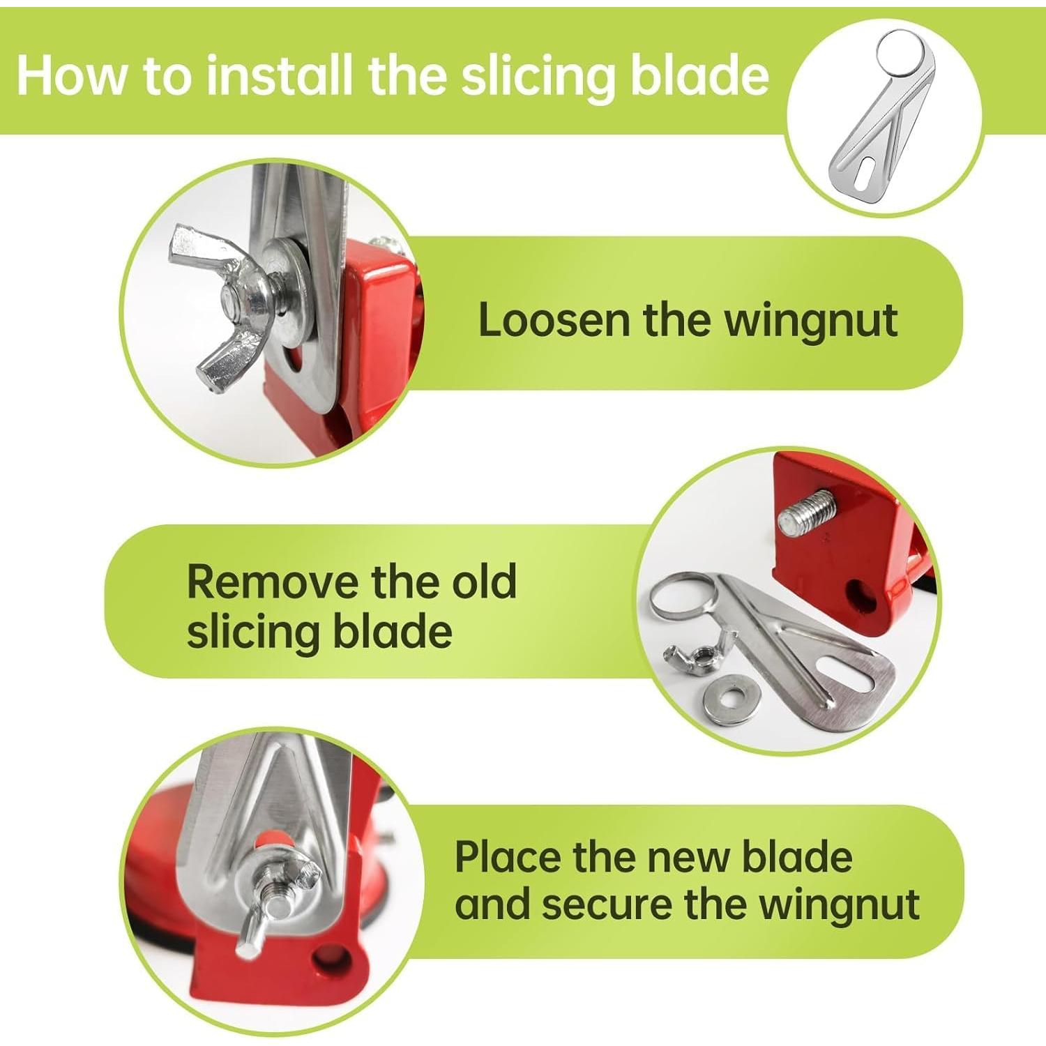 Cuchillas de Repuesto Tigwin para Pelador de Manzanas - 6 Piezas