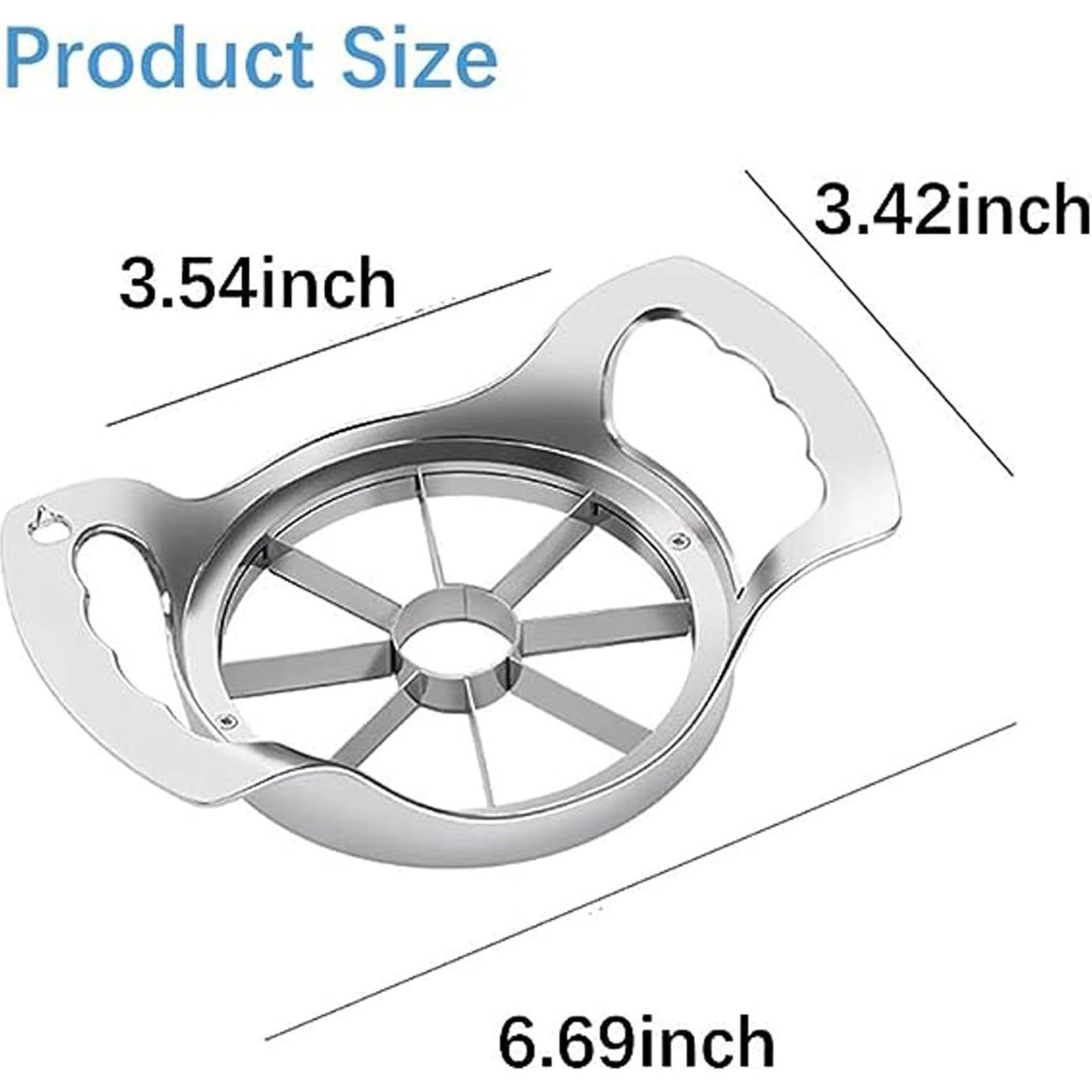 Cortador de Manzanas PCTC de Acero Inoxidable 8 Cuchillas 9 cm