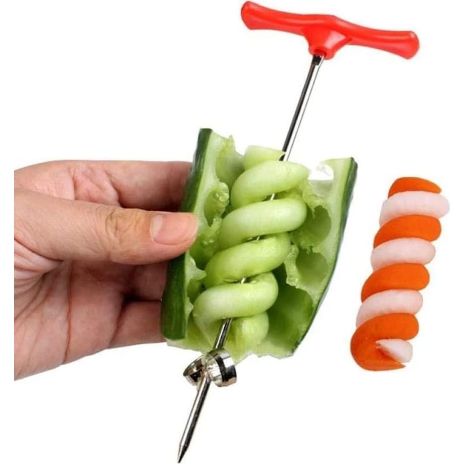 Cortador de Espiral Manual KUJOBUY - Espiralizador de Verduras y Frutas