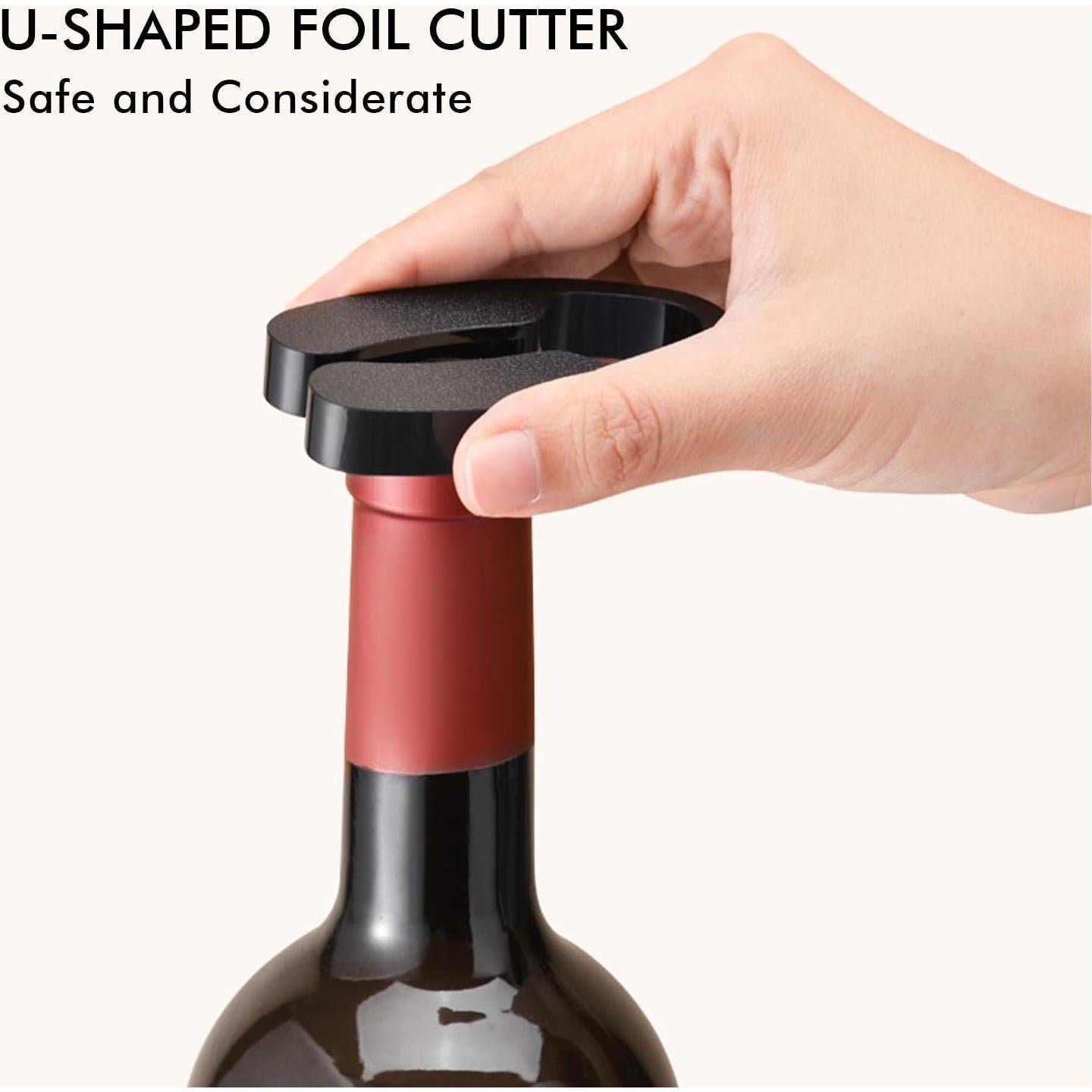 Sacacorchos Eléctrico Novara 4 en 1 Recargable Acero Inoxidable