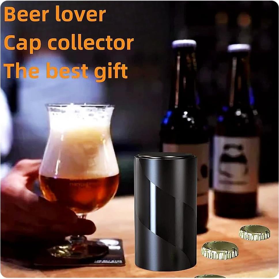 Abrebotellas Magnético Automático LUCKYLIGHT - 4 Piezas, Negro