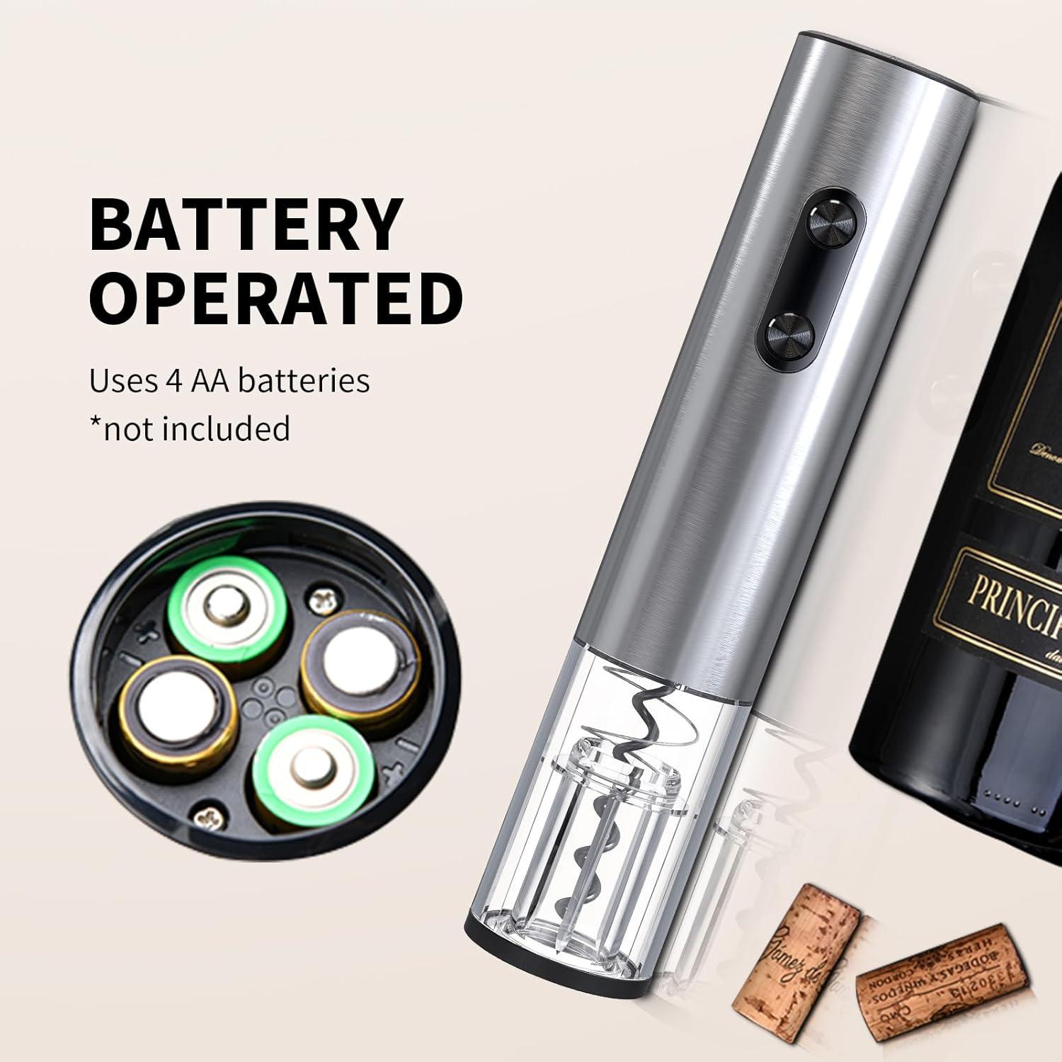 Abridor de Botellas de Vino Eléctrico Liuzouwin 280g Aluminio