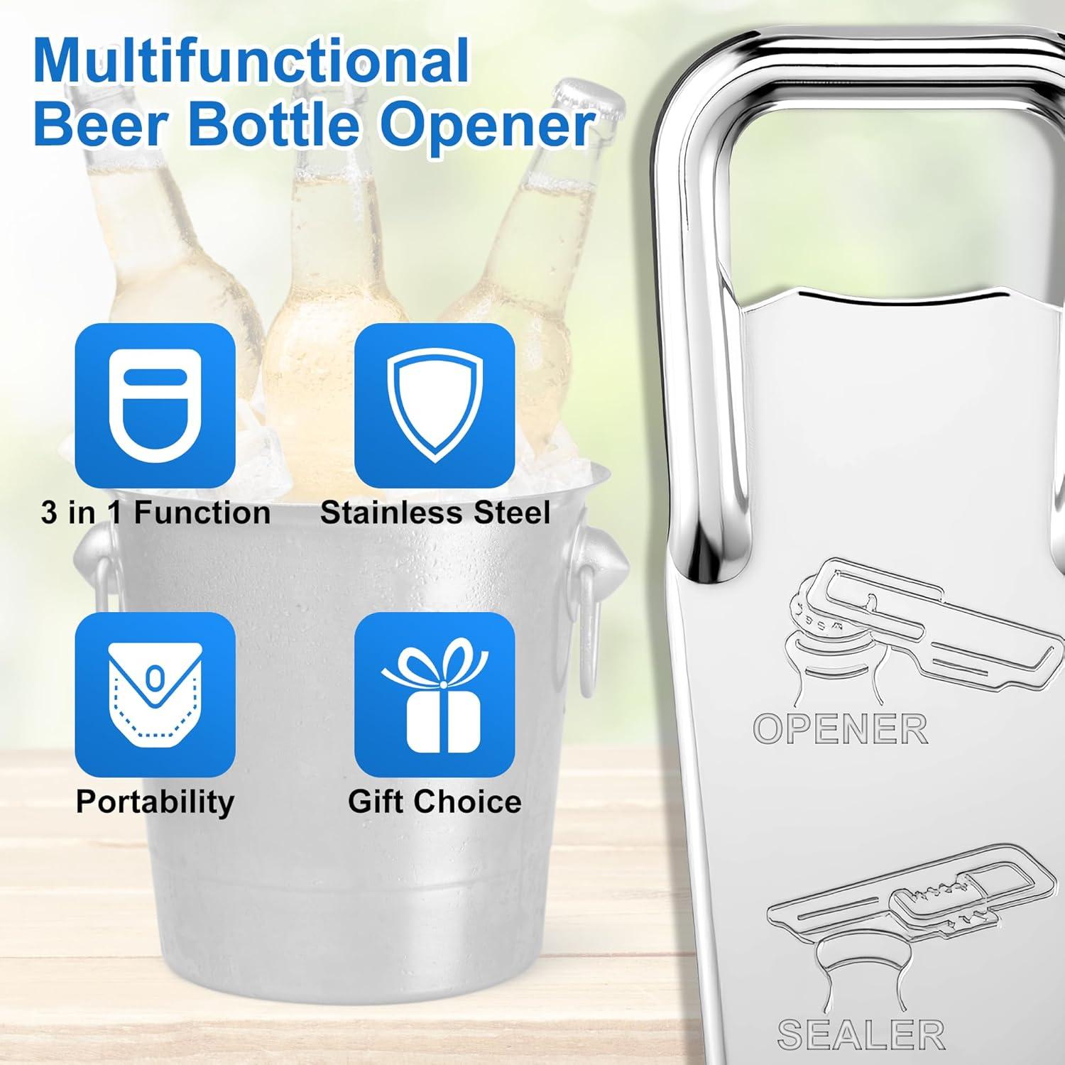 Abrebotellas 3 en 1 Gulfmew de Acero Inoxidable - 2 Pcs