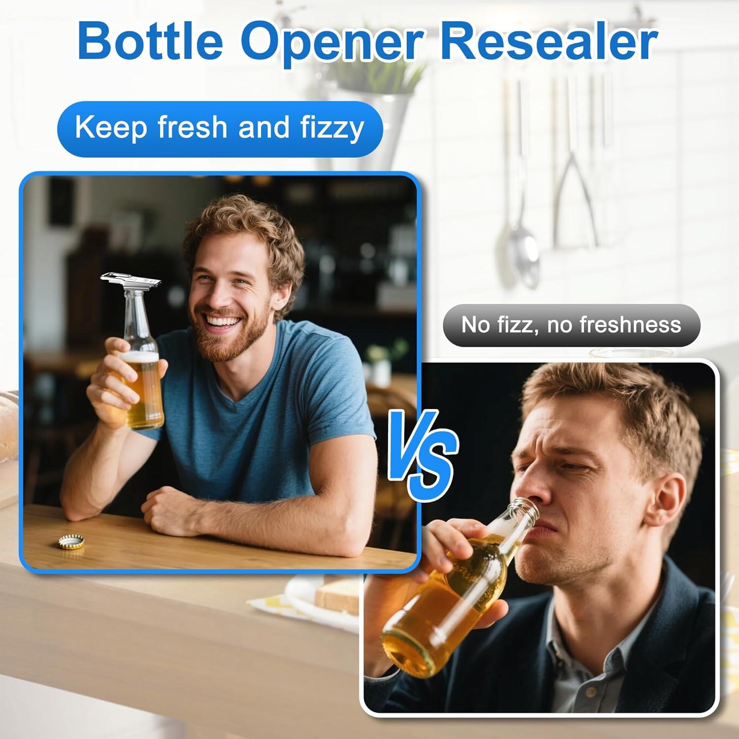 Abrebotellas 3 en 1 Gulfmew de Acero Inoxidable - 2 Pcs