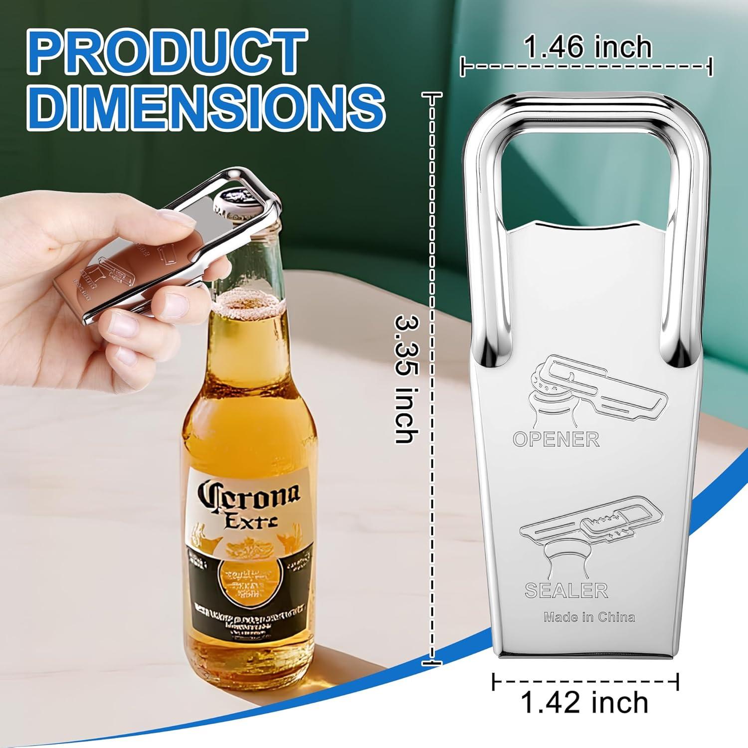 Abrebotellas 3 en 1 Gulfmew de Acero Inoxidable - 2 Pcs