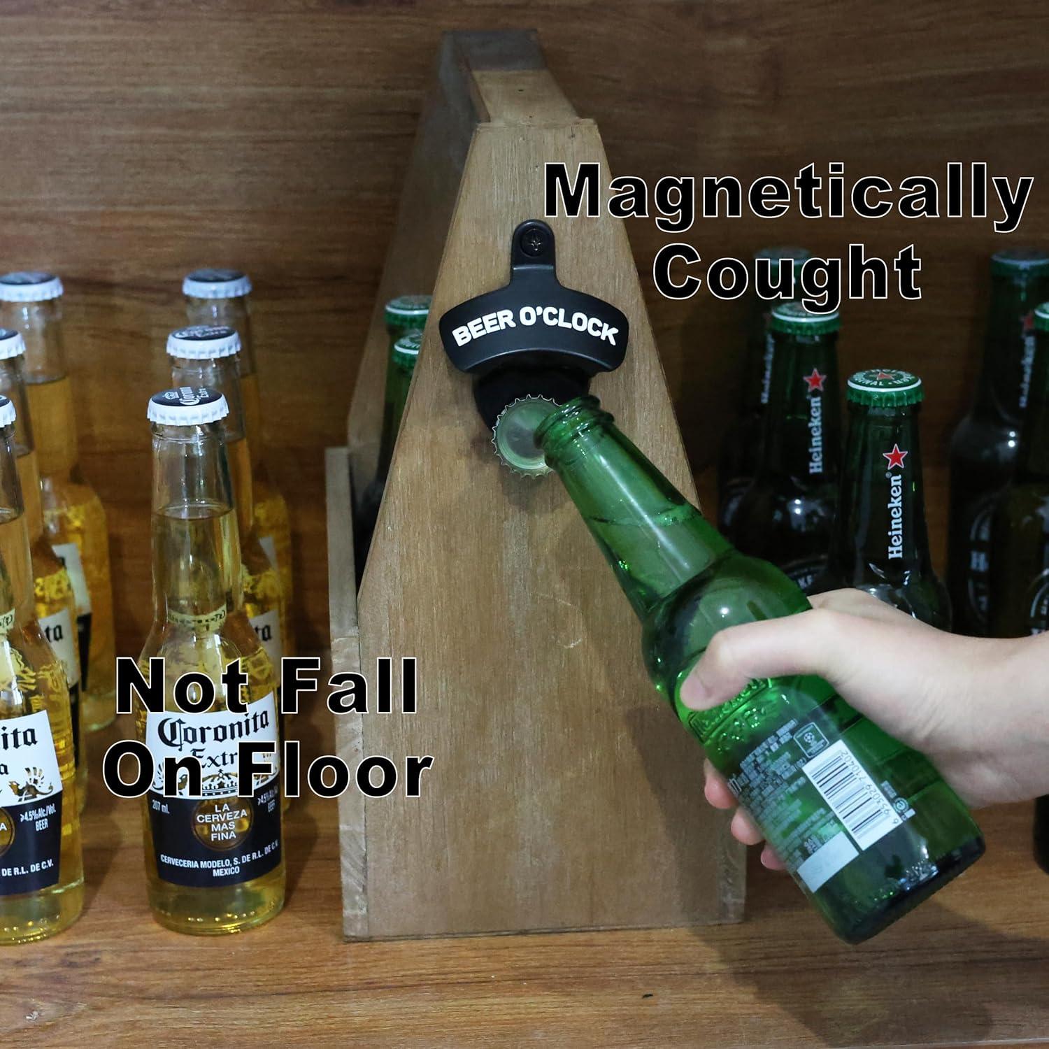 Abrebotellas Magnético HAIICEN BEER O'CLOCK Montado en Pared