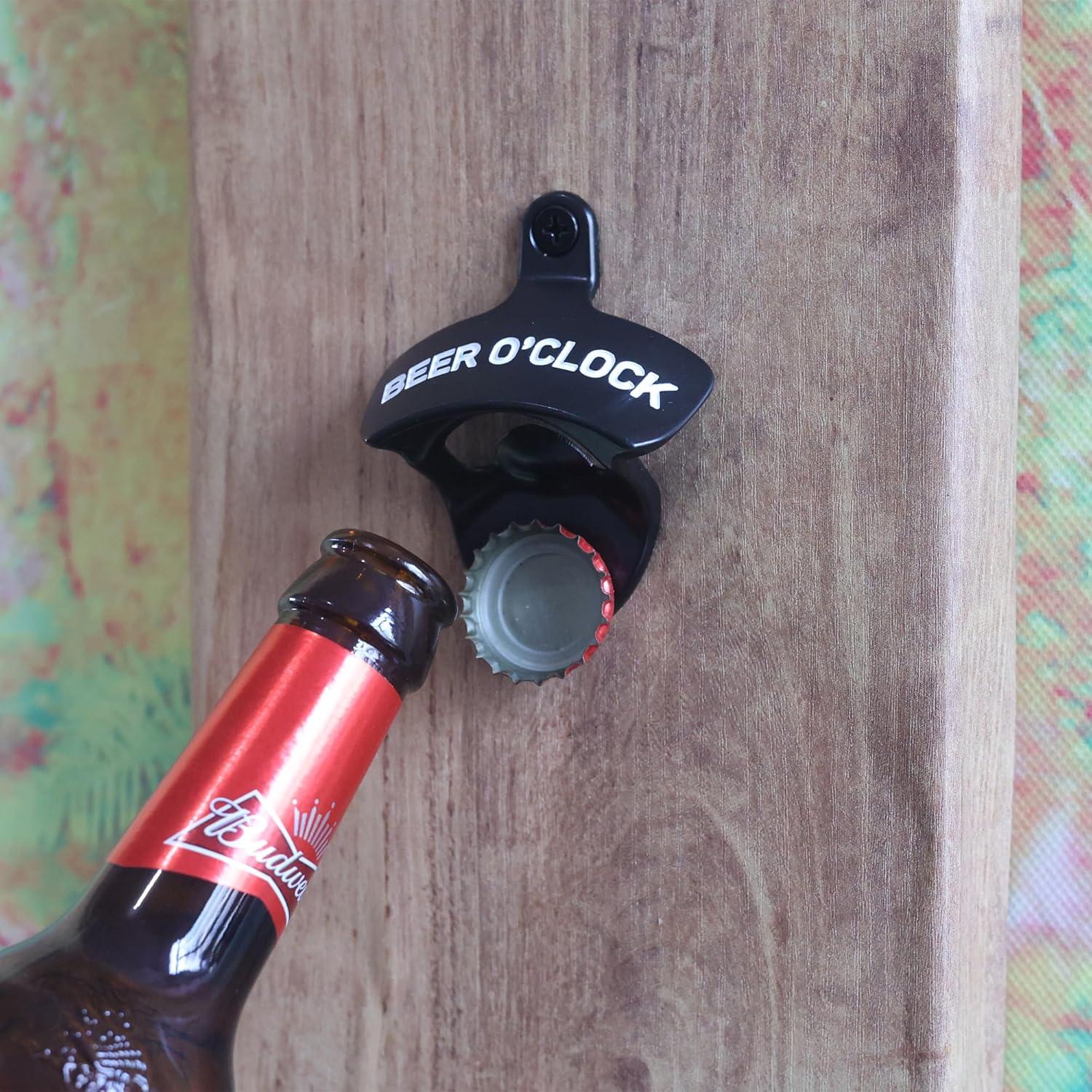 Abrebotellas Magnético HAIICEN BEER O'CLOCK Montado en Pared