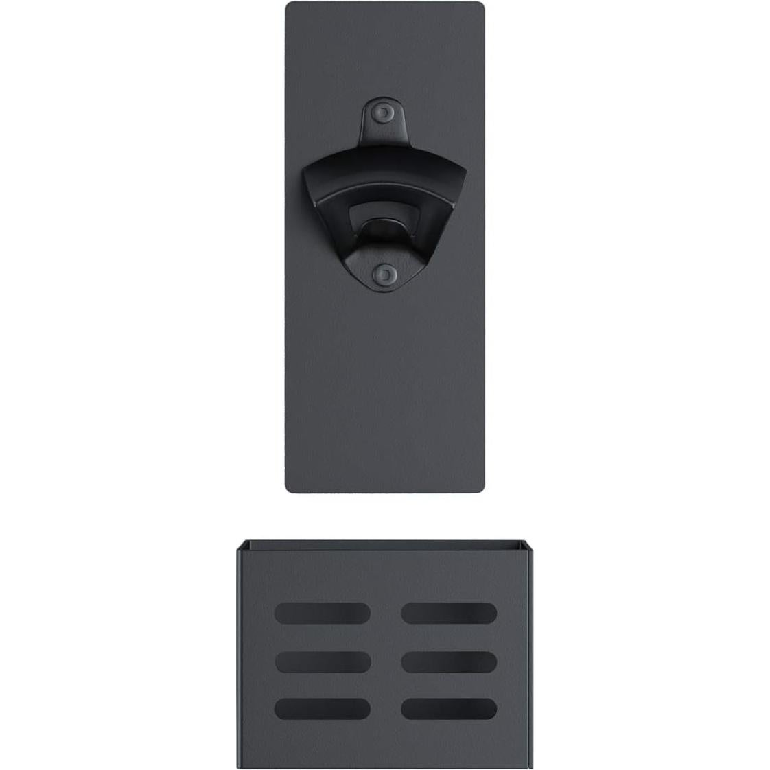 Abrebotellas Magnético Weallbuy con Recogedor de Tapas Negro