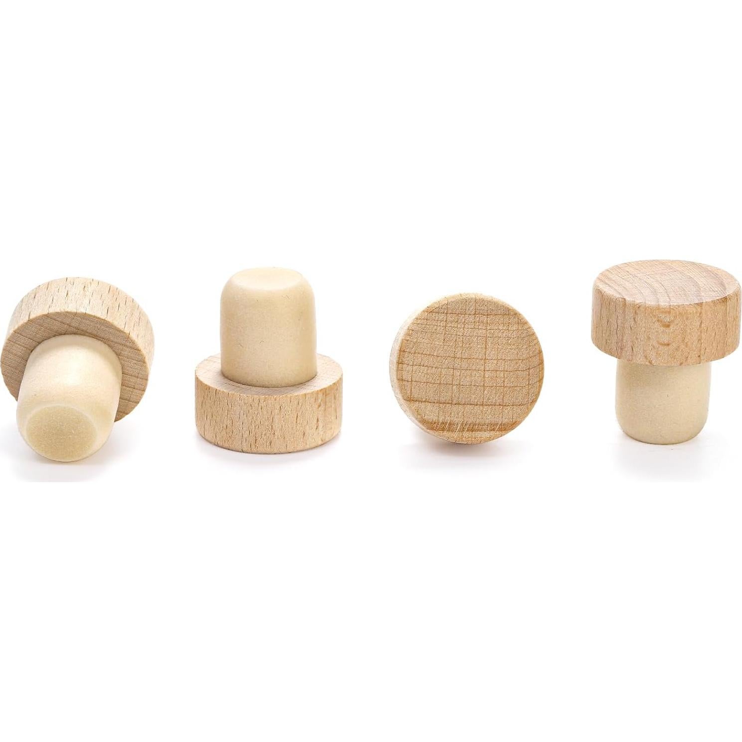 60 Tapones de Corcho Reutilizables Eorbow Forma de T