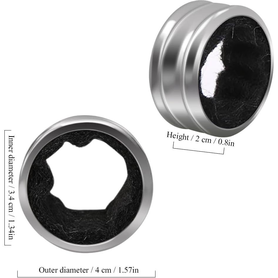 Collares Antigoteo para Botellas de Vino Kitwinney - Acero Inoxidable, Paquete de 4