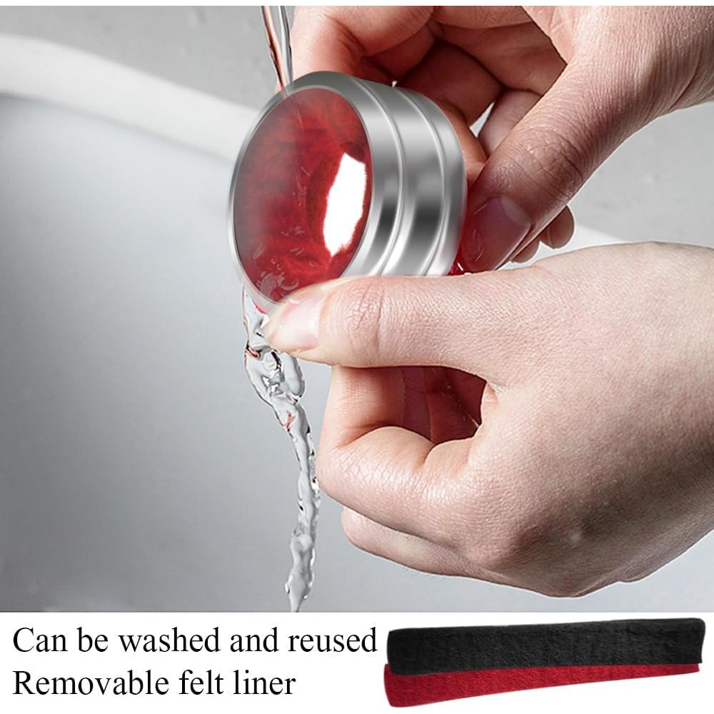 Collares Antigoteo para Botellas de Vino Kitwinney - Acero Inoxidable, Paquete de 4