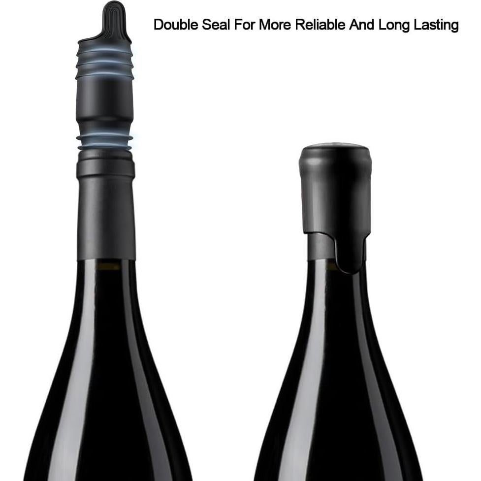 Tapones de Vino de Silicona Reutilizables SisBroo 8 Piezas